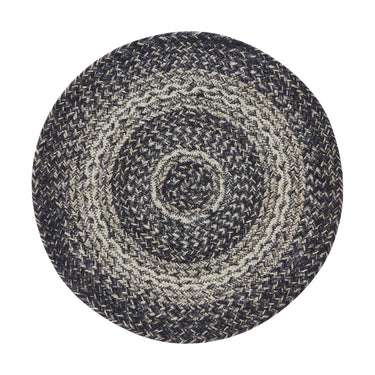 Sawyer Mill Black White Jute Trivet 15 inch Diameter - The Fox Decor